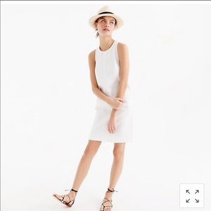 J. Crew NEW white denim sleeveless dress, pockets